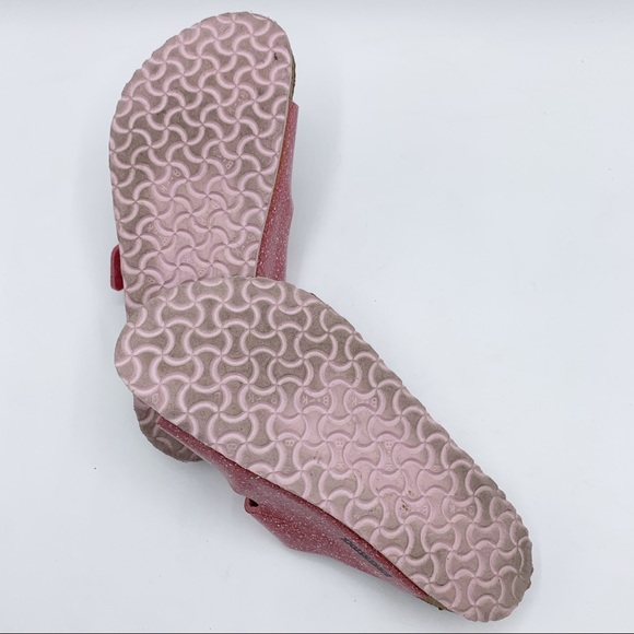 Birkenstock Girls Pink Glitter Two Buckle Strap Sandals 34 - Picture 11 of 13